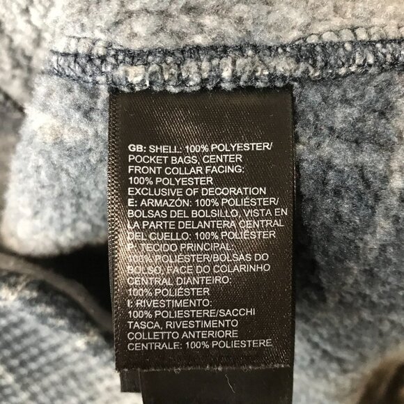 North Face Blue Plaid Women's Hoodie - Picture 6 of 7